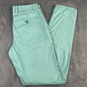 Vineyard Vines Pants Mens 28x32 Mint Green Breakers  Pant Chino Golf Slim Fit‎